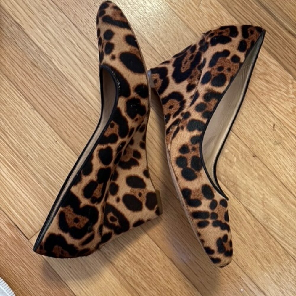 J.Crew Leopard Wedge